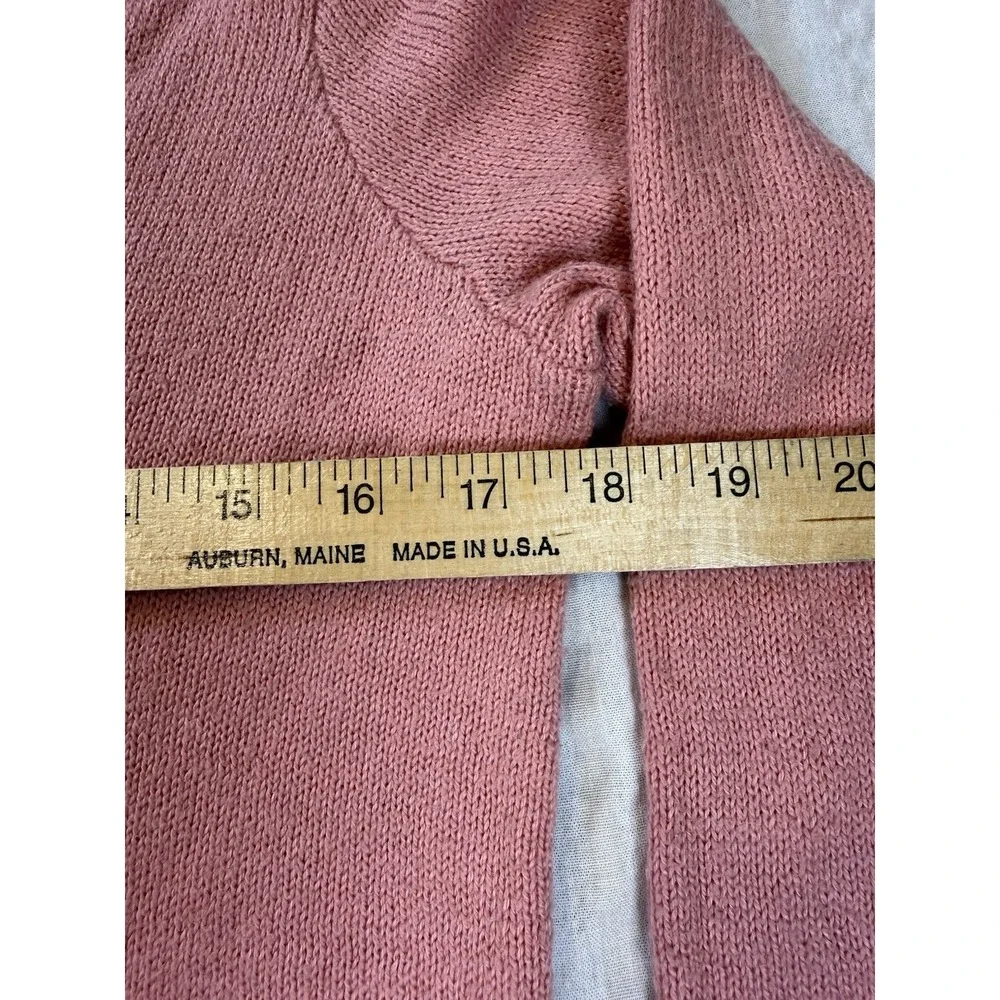 Minimalist‎ V-Neck Sweater Dusty Rose Pink Medium Hollister